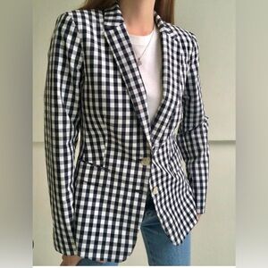 Banana Republic Ginham blazer sz 00P